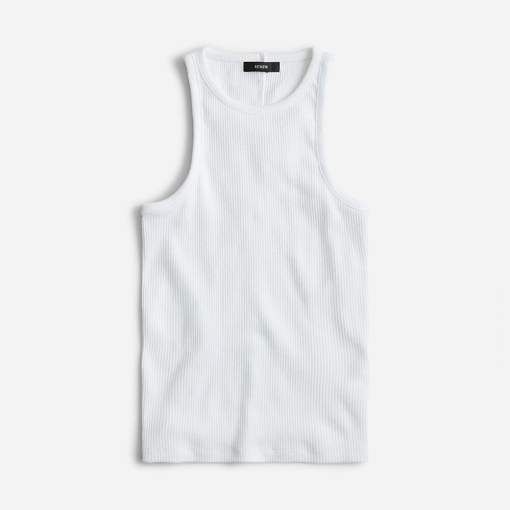 J Crew Ribbed Tank Top White Women Size XS